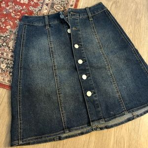High waisted Denim skirt